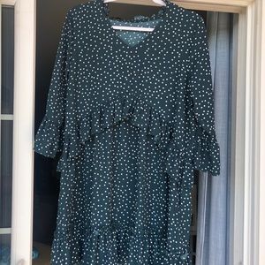 💚 Pine Green Polka Dot Dress 💚